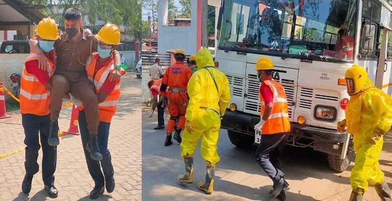 Team of 12 NDRF conducts Joint mock exercise at Sonari Charaideo, Assam