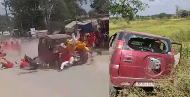 1 Dead, 20 Injured After Speeding Car Rams Devotees In Chhattisgarh