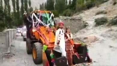 VIRAL VIDEO: Bride and Groom use JCB to arrive at their wedding