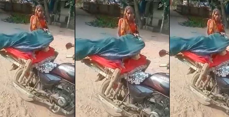 Woman taken to hospital on cot tied to bike in Dewas, Madhya Pradesh
