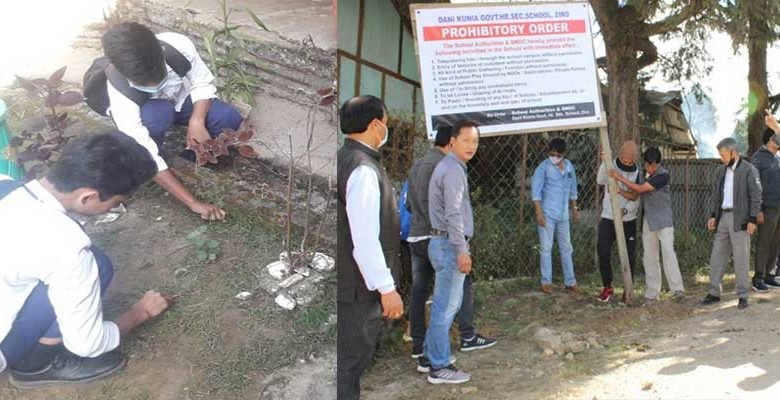 Arunachal: Teachers, Students of DK Govt. Hr. Sec. School Ziro conducted social service