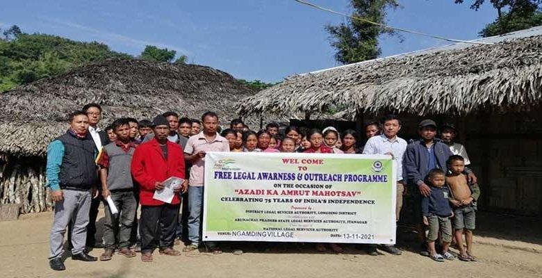 Arunachal: Free Legal Awareness cum Outreach Campaign held at Luaksim and Olington Village in Longding dist
