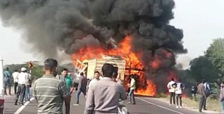 8 killed, Several Injured in Collision Between Passenger Bus and Truck in Rajasthan’s Barmer
