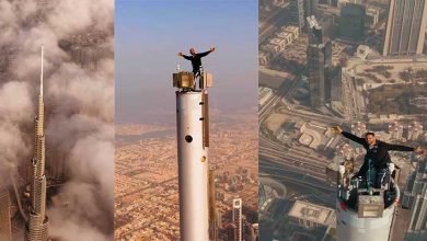 Hollywood Actor Will Smith climbs to the top of Dubai's Burj Khalifa- Watch VIRAL VIDEO