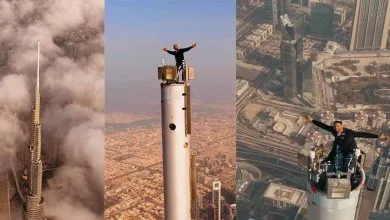 Hollywood Actor Will Smith climbs to the top of Dubai's Burj Khalifa- Watch VIRAL VIDEO