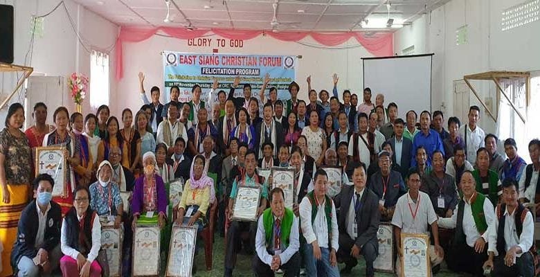 Arunachal: ESCF felicitates 45 pioneers of Christian community from various denominations