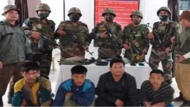 Arunachal: Security forces apprehends 4 ENNG cadres in Changlang dist