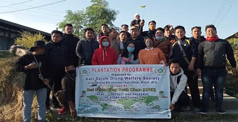 Arunachal: KDO youth wing organizes plantation programme at JN College campus