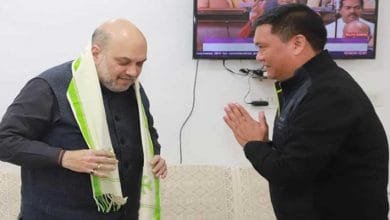 Arunachal CM Pema Khandu meets Amit Shah in New Delhi