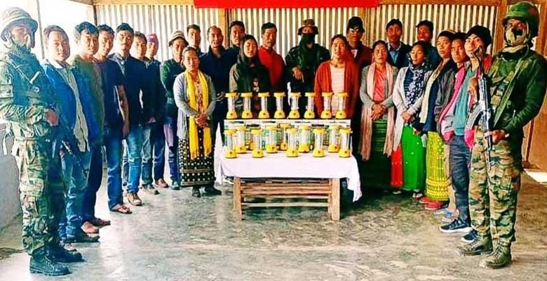 Arunachal: Assam Rifles distributes Solar Lanterns to villagers