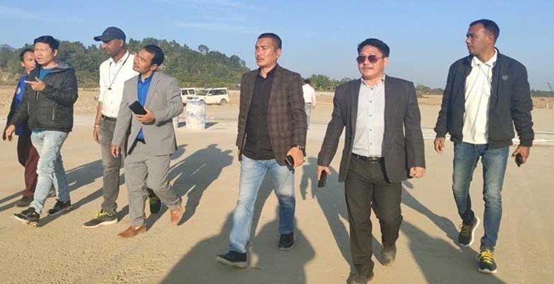 Arunachal: AAPSU team visit Greenfield Airport site at Hollongi