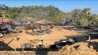 Arunachal: one house burnt to ashes in Senua village