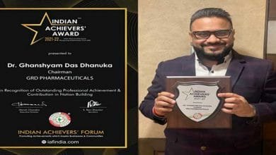 "Indian Achievers’ Award 2021-22” conferred to dynamic industrialist Dr. GD Dhanuka
