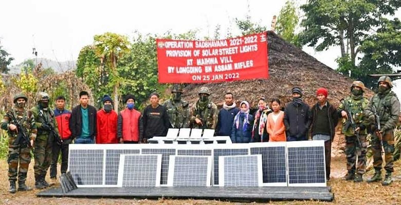 Arunachal: Assam Rifles distributes Solar Street Lights to Mahiwa Village