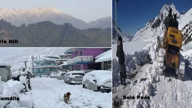 Arunachal: Snowfall After 34 Years In Daria Hill near Itanagar