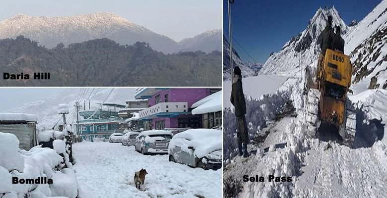 Arunachal: Snowfall After 34 Years In Daria Hill near Itanagar