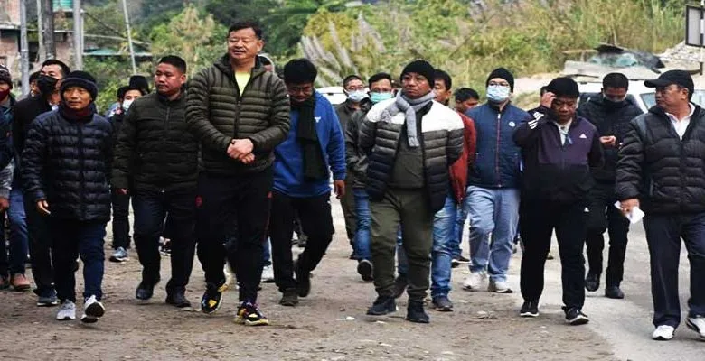 Itanagar: IMC Mayor and team jointly inspect NH-415 (B&C)