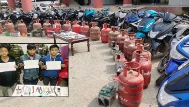 Itanagar: 4 arrested, Bikes, Scooties, LPG cylinders recovered by Capital Police