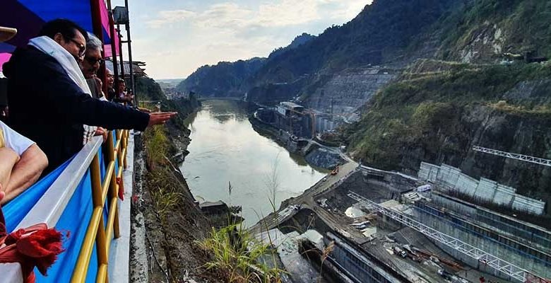 Arunachal: Chowna Mein visits NHPC Subansiri Lower Hydro electric Project site