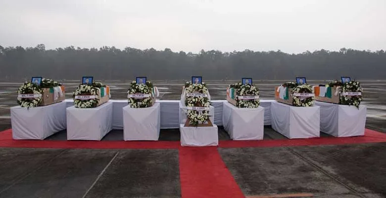 Arunachal avalanche: Wreath laying ceremony of seven soldiers held at Tezpur