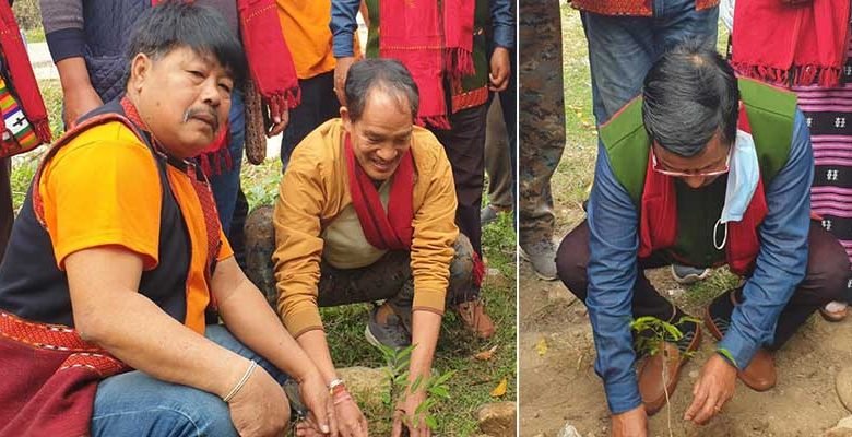 Arunachal: KMA, PMC, KWS conduct plantation drive at Botanical garden in Pasighat