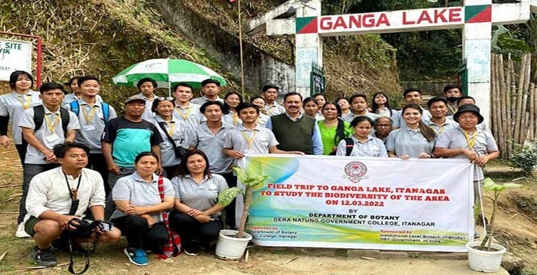 Itanagar: DNGC students go on Field Trip to Gyekar Sinyi to study rich floral