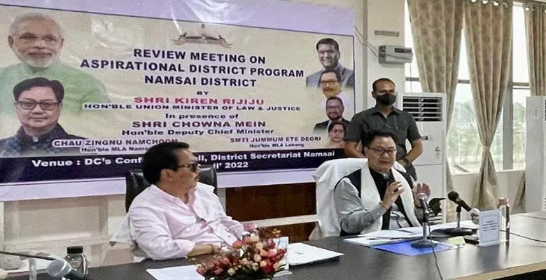 Arunachal: Namsai is now developing into a model district- Rijiju