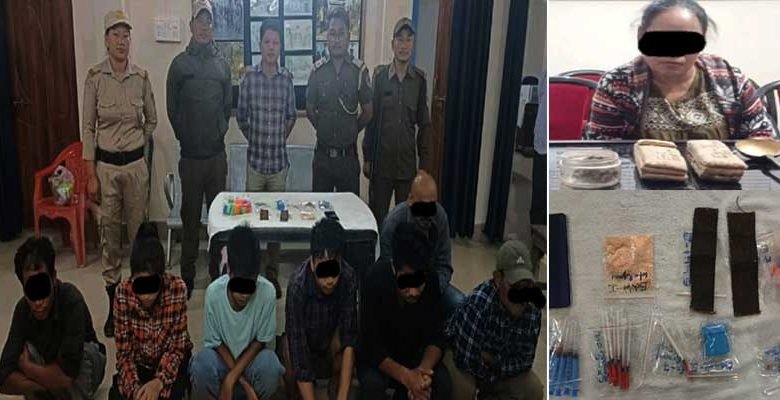 Arunachal: 8 Drug Peddlers Including 2 Women Held in Changlang