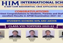 Arunachal: Him International School Congratulates students for Excellent Results in APSBE Exams