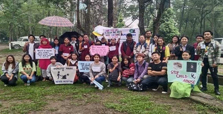 Itanagar: RGU interns staged one-act play on sexual harassment at workplace and domestic violence