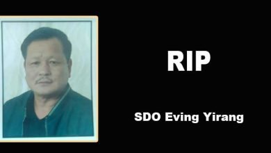 Arunachal: SDO Eving Yirang passes away, YWS mourns his untimely demise