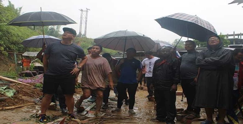 Itanagar landslide: IMC Mayor visits spot, survivors at RKMH