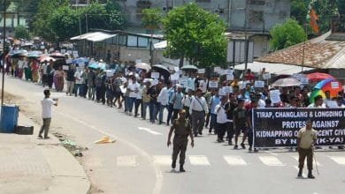 Arunachal: Protest Rally against NSCN-KYA in Longding