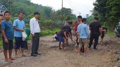 Arunachal: UFO 80 repairs road from Mirmir Charyali to GSS Balek