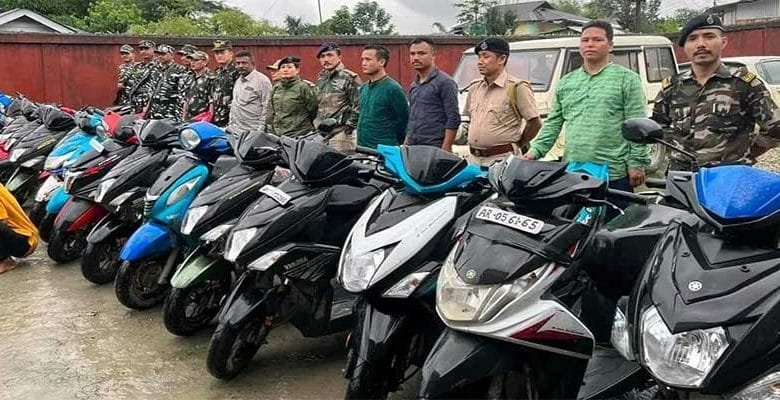 Itanagar: Capital Police recovered 15 stolen two wheeler, 2 arrested