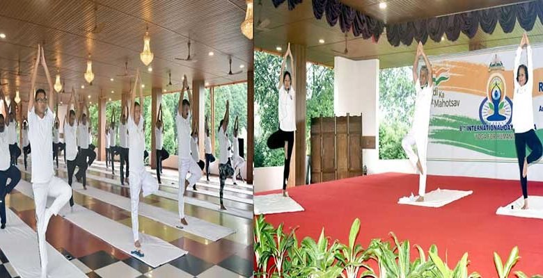 Itanagar: Yoga Day celebrated in Raj Bhavan