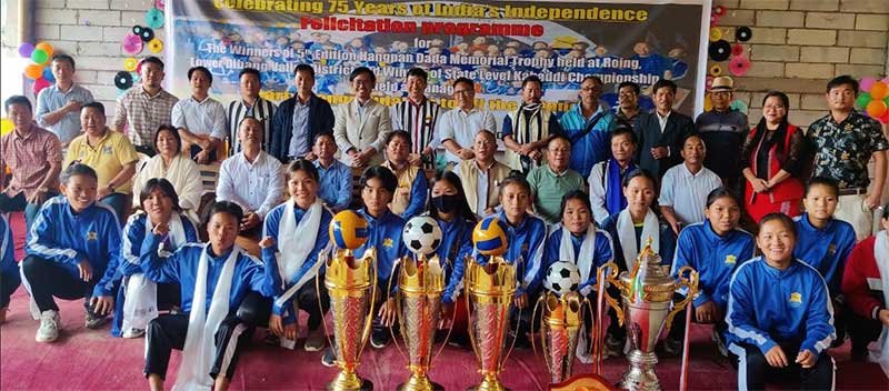 Arunachal: Kra Daadi Admin felicitates winners of Hangpan Daada Memorial Trophy and Hornbill State Level Kabaddi Championship