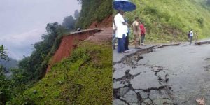 Arunachal: Heavy Landslide on Margherita-Changlang road