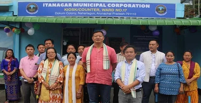 Itanagar: Mayor Tame Phassang dedicates 'IMC- Kiosk center at Ward. No.17