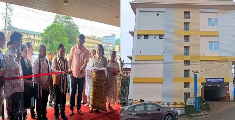 Itanagar: Kamlung Mossang inaugurates Techi Takar Parking Lots Complex at Bank Tinali