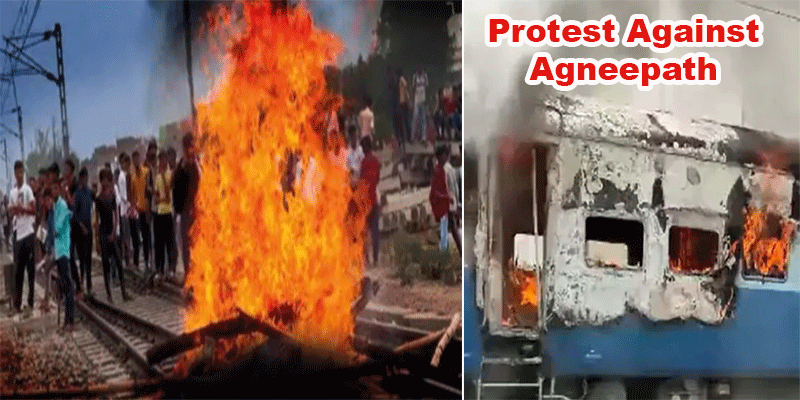 Agneepath Row: Protests In Bihar, Rjasthan, UP Against Army Recruitment Scheme