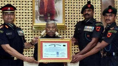 Arunachal: Governor presents Citation to 110 Infantry Battalion (Territorial Army) MADRAS