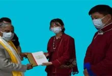 Itanagar: Ms Tenzin calls on the Governor of Arunachal Pradesh