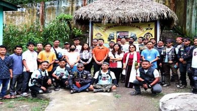 Arunachal: Bikers creating awareness on drugs abuse reach Khonsa