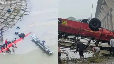 Breaking News: Bus falls into Narmada river in MP, 13 bodies retrieved