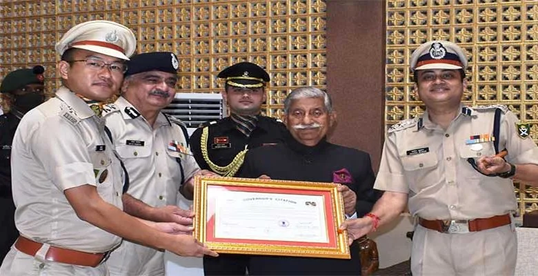 Arunachal: Governor presented Citations to ITBP Officers