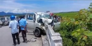 Two killed, four critically injured in road mishap