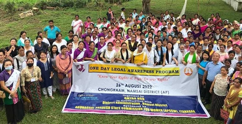Arunachal: APSCW organized legal awareness programme at Namsai