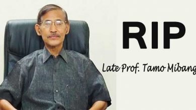 Arunachal: Prominent academician of Arunachal Pradesh and Northeast Tamo Mibang passes away