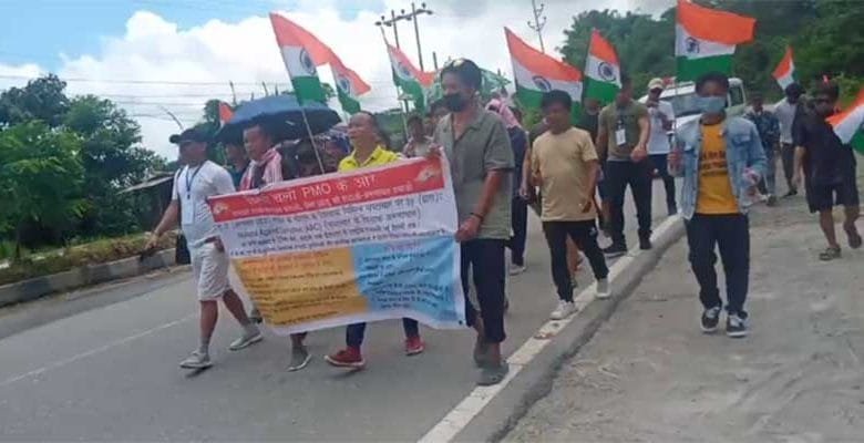 Arunachal Against Corruption Group Marches to Delhi seeking CBI inquiry against CM for alleged corruption